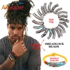 AliLeader Hot Sale High Quality Tibetan Rings Silvery Braid Beads For Hair, Metal Hair Extension Tools