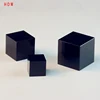 Wholesale black K9 crystal glass cube custom crystal base for placing crafts