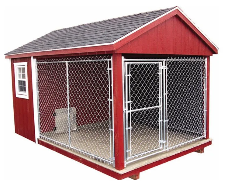 Large outdoor iron fence dog kennel wholesale.