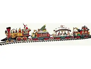 new bright large scale holiday express train set