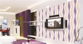 Romantic Light Purple Wallpaper Modern Design Wall Coating Geometric