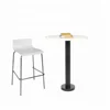 China Expert Furniture Wholesaler Well Enhanced Baking Varnish Metal Iron Indoor Dining Table in Black