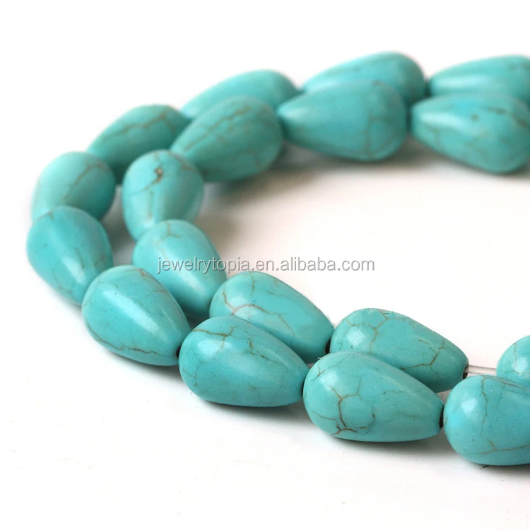 turquoise teardrop beads