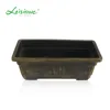 Leizisure garden accessory windowsill rectangle planting plastic pot modular planter boxes flowerpot