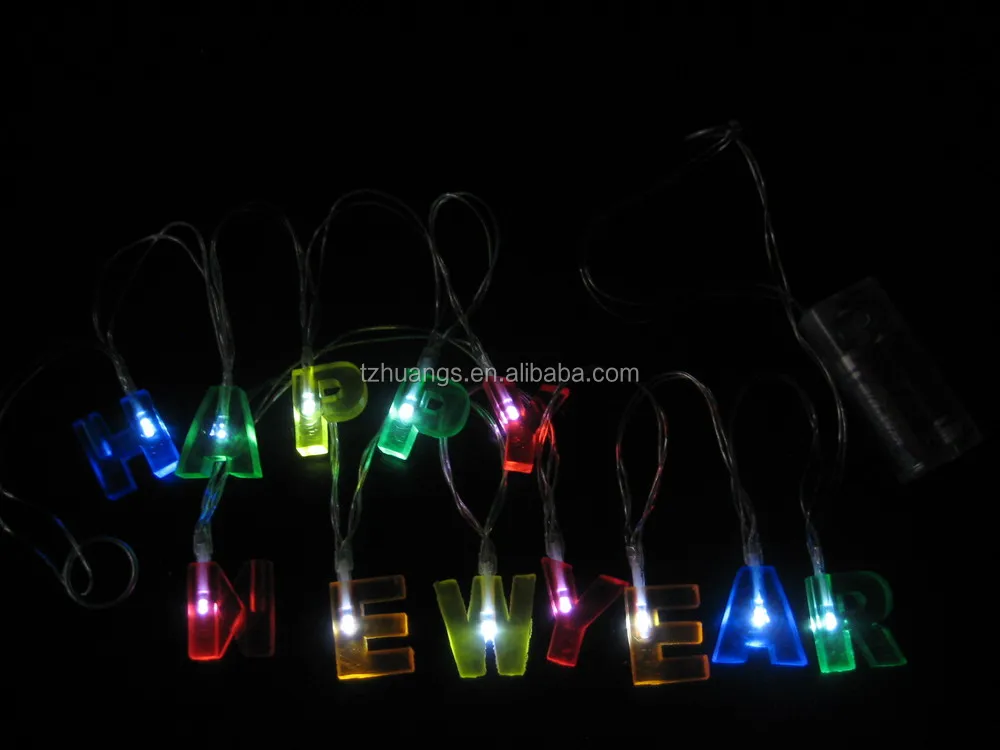 Hot Ing Letters Hy New Year Battery Operated Light Christmas Hot Ing Letters Hy New Year Battery Operated Light Christmas Lights Holiday Decoration Garden