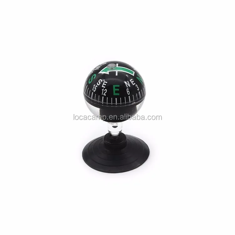 Plastic Liquidfilled Windshield Ball Compass Dashboard Mounting Car