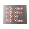 16 keys IP65 dynamic waterproof keypad with backlight