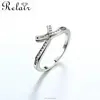 Italian alibaba simple intersect with some little gem stone ringsilver rings