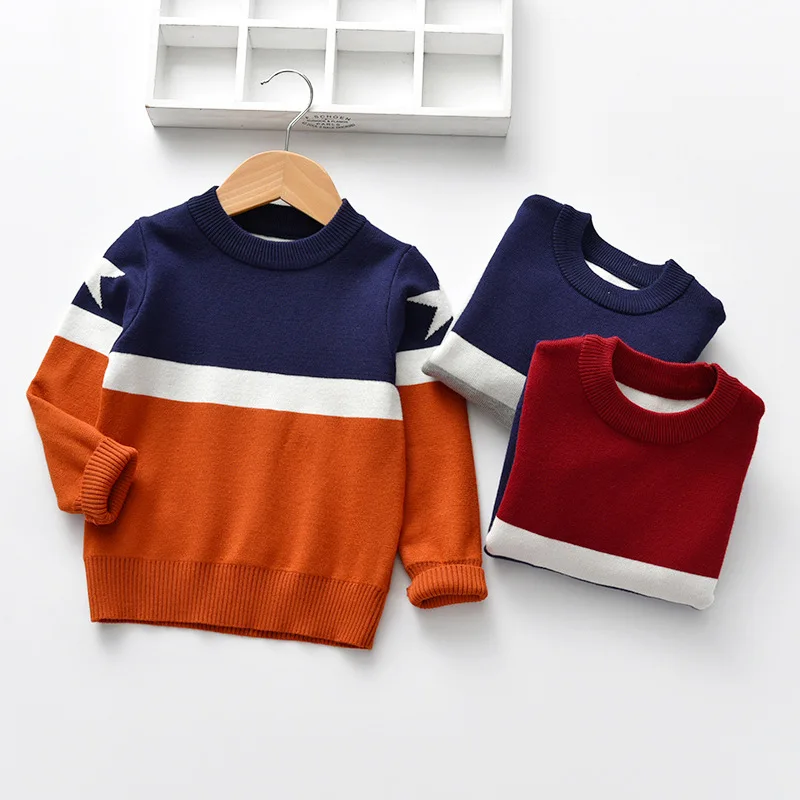 Winter children baby knitted kids boys sweater design