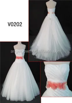 Lovely Strapless Ball Gown Ruche Wedding Dress With Lace Up Down In ... Lovely Strapless Ball Gown Ruche Wedding Dress With Lace Up Down In ...