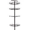 Movable free-standing multiple hooks rotating display rack
