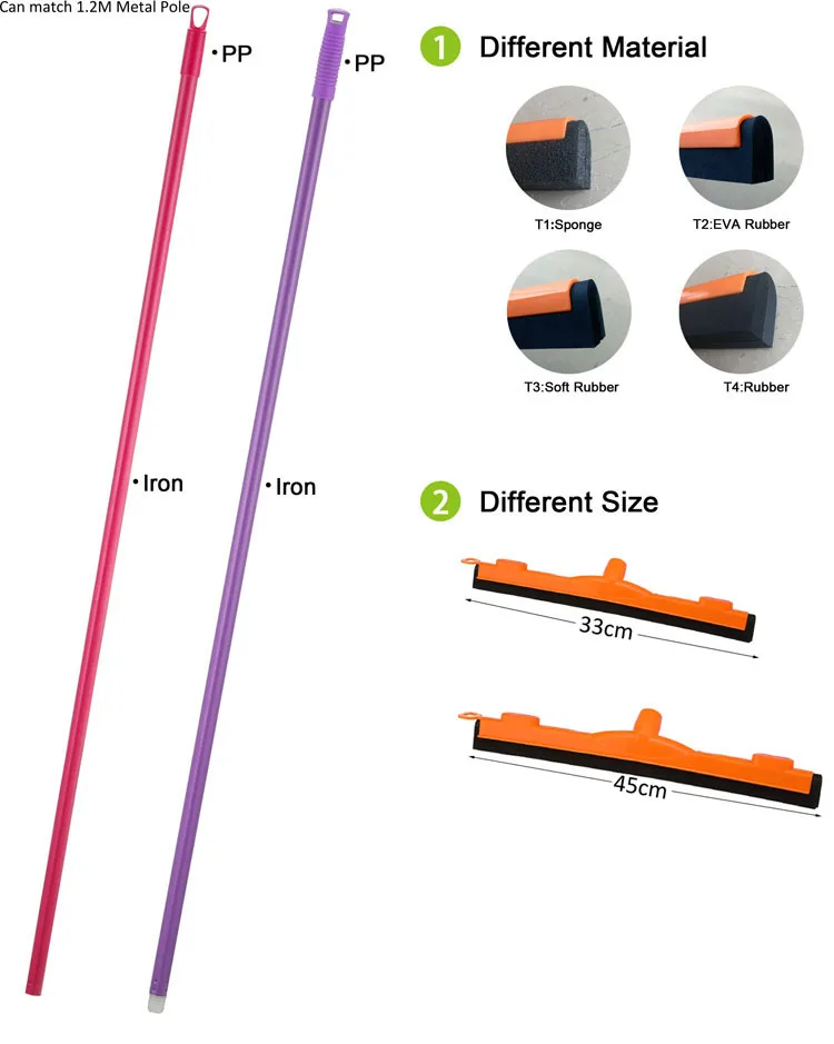 Plastic bathroom shower floorfoam rubber cleaning kitchen sink squeegee