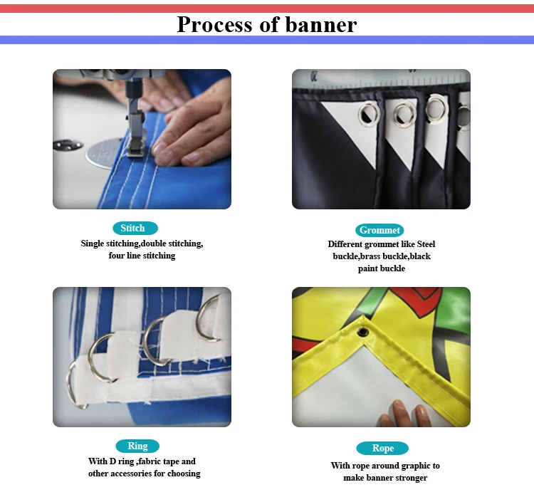 Custom Vinyl Banner Printing Machine Sewing Blank Vinyl Banner