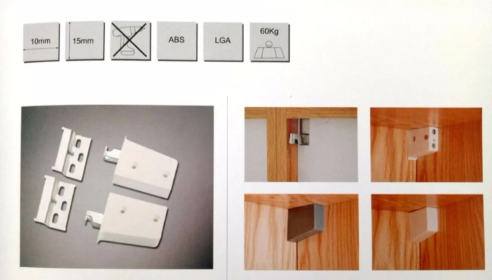 Plastic Wall Kitchen Hanger Bracket With Mounting Plate Buy Hanger