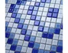 Wholesale 30x30 mixed color family glass mosaic square shape blue swimming pool bathroom mosaic factory supply price
