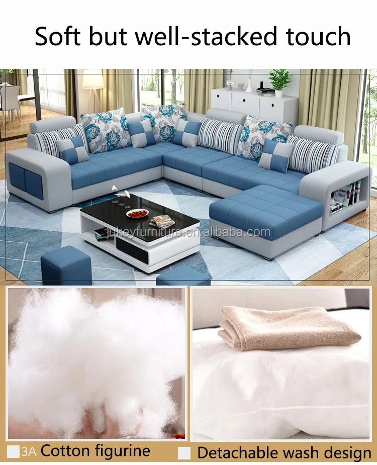 Living Room Sofa 6 Seat Set Design 2020 Best Fabric Living Room