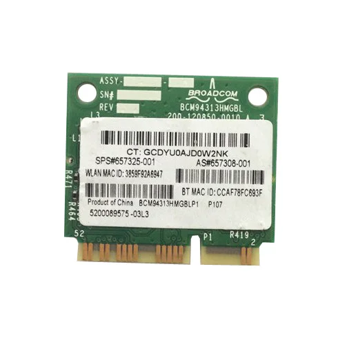 Bcm94313hmgb Wifi Bluetooth Pcie Card Combo Wireless 802 11 B g n And 