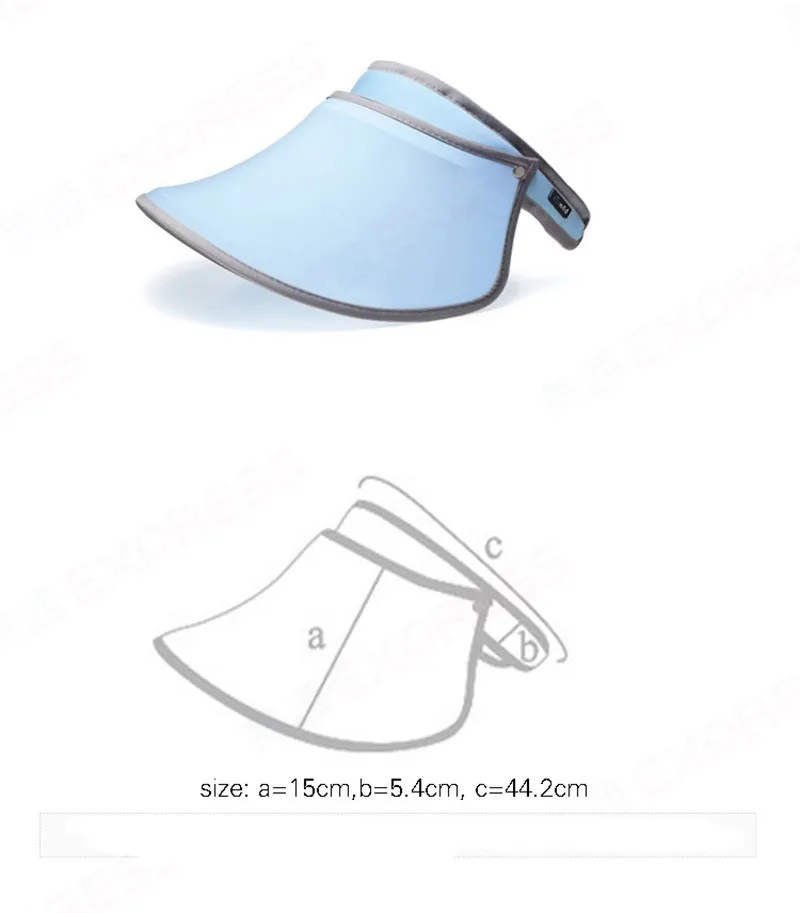 Custom Golf Visor Ladies Golf Hats Womens Big Brim Baseball Caps Big