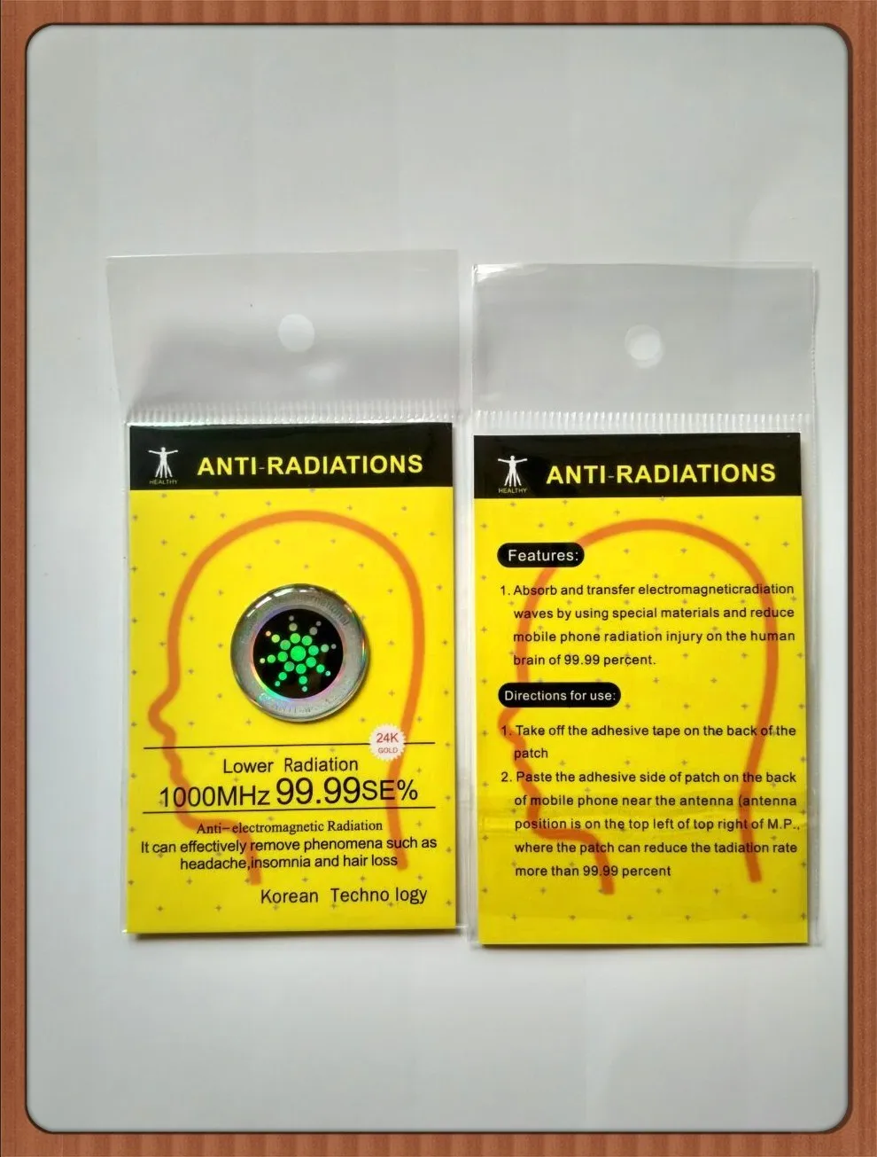 2017hot Product Realy Work Anti Radiation Sticker Negative Ion Anti