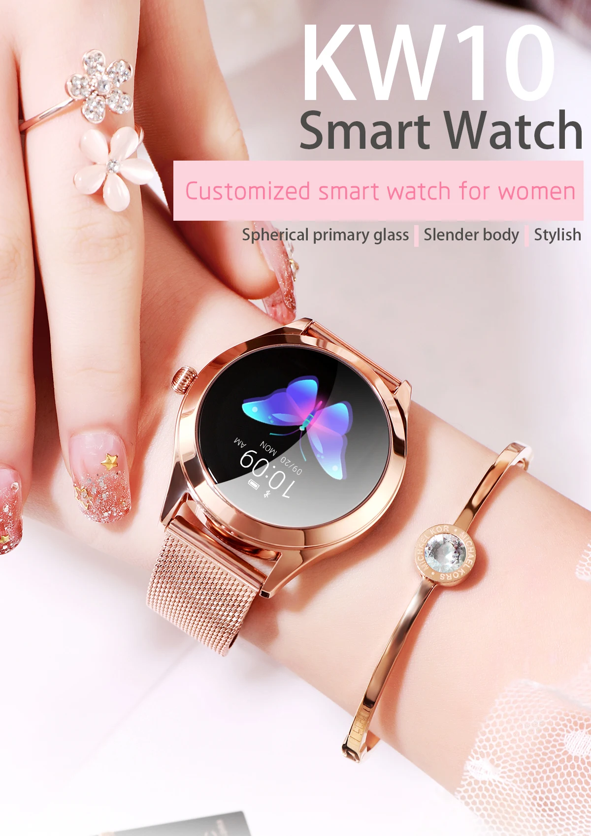 2018 Full Color Screen Ce Rohs Smart Watch Manual Oem With Heart Rate