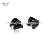 EP10 Horizontal 4+4 pins Black Bakelite Bobbin with Two Sections