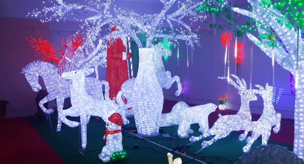 Outdoor Moving Reindeer Decorations Christmas Lights Led Reindeer  Buy