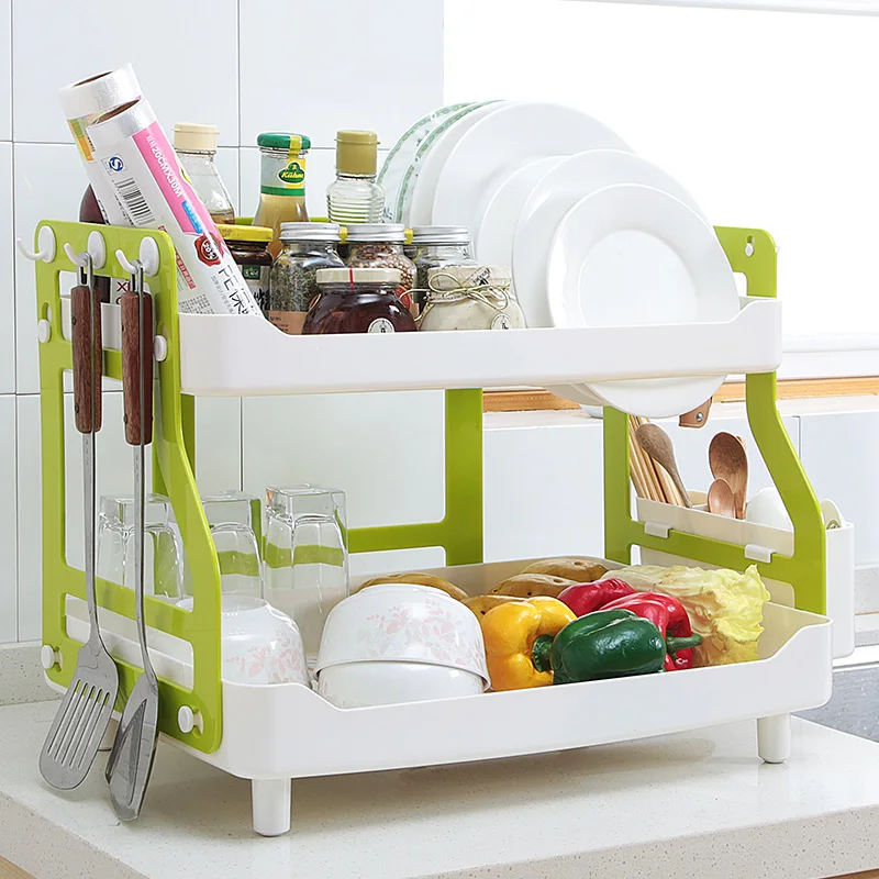 Oem Plastic Folding Dish Rack Kitchen Storage Rack Plastic Dish Rack