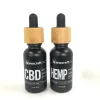 wooden bamboo glass dropper cap, wood essential oil glass bottle dropper cap,tamper-proof and CRC cap for CBD oil glass bottle