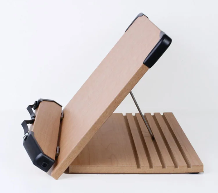 Portable Adjustable Foldable Bamboo Wood Book Reading ...