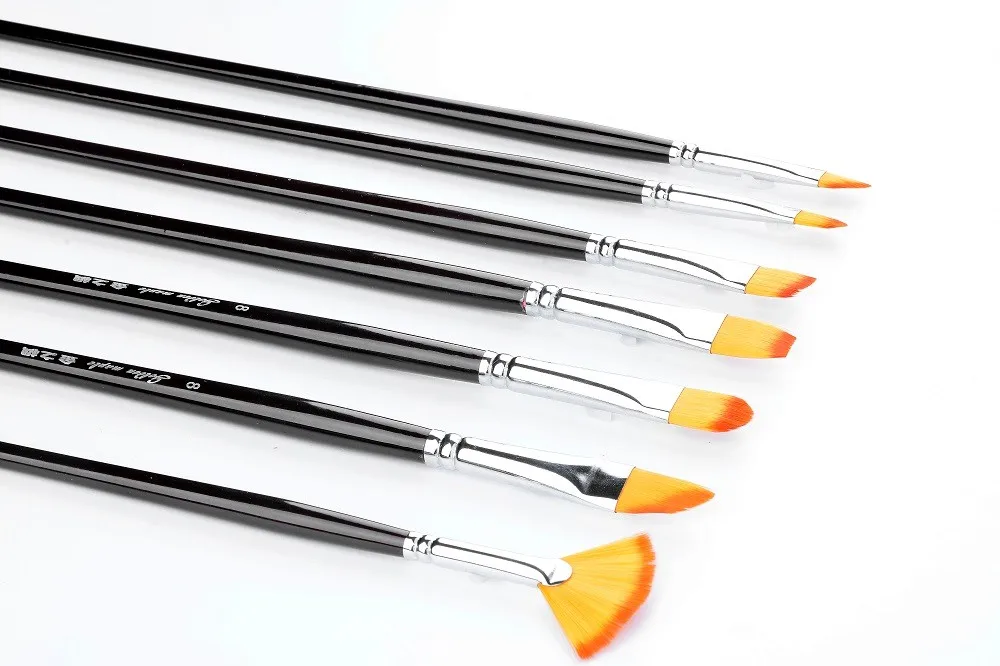 Wholesale Supplies Chromeplated Brass Ferrule Nylon Hair Canvas Bag