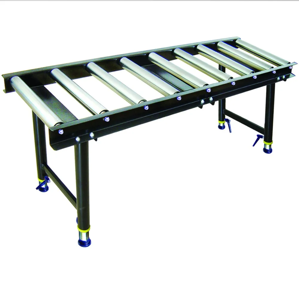 Adjustable Pedestal Roller Material Support Conveyor Table Roller ...