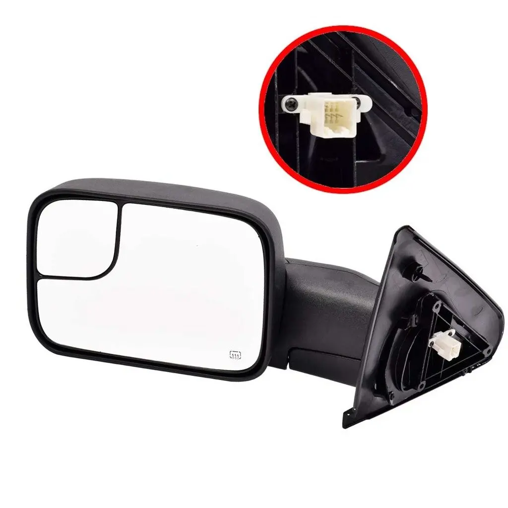02-08 DODGE RAM 1500//03-09 2500 3500 TOWING EXTENDABLE MANUAL MIRROR DRIVER LEFT