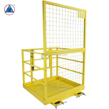 Fork Truck Mounted Safety Cage Folding Forklift Platform Buy Forklift Platform Lipat Forklift Platform Baja Forklift Platform Product On Alibaba Com