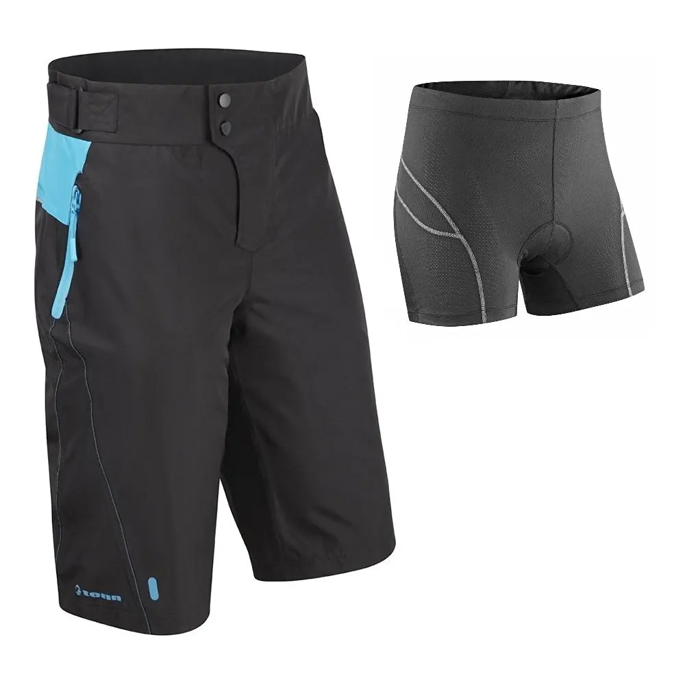 Tenn Mens Protean MTB Cycling Shorts + Padded Boxers Combo