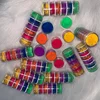 Neon Pigment Stack of 7 Colors Private Label Cosmetic Loose Eyeshadow Powder Pigments Fantancy Noen Cosmetics