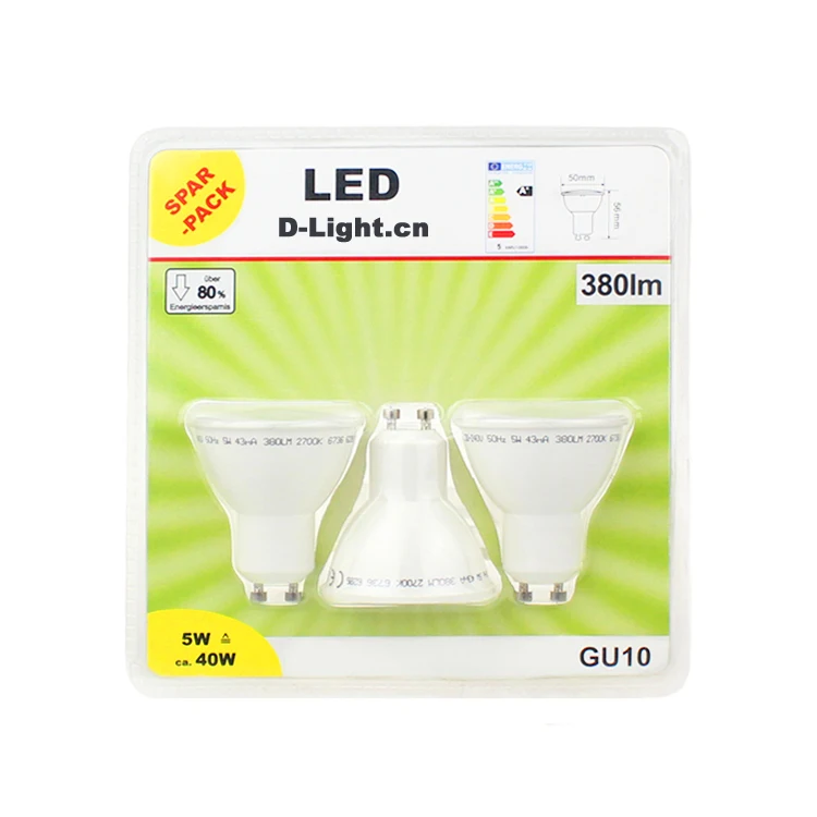 Ningbo Factory High CRI 95 Aluminum Plastic Soft White 11V 220V 3W 5W 7W COB Gu10 LED Lighting Spot , LED-GU10