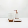 wholesale luxury natural decoration resin cement bath sets concrete bathroom accessories