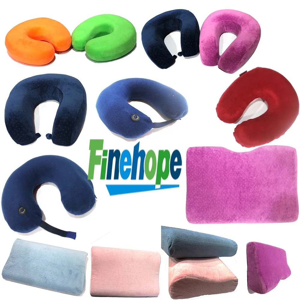 Customize Polyurethane Foam Oem Best Neck Memory Foam Travel Pillow