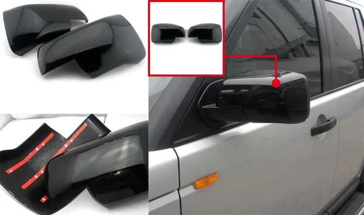 Door Handle Covers in Java Black for Land Rover Discovery 3 LR3 