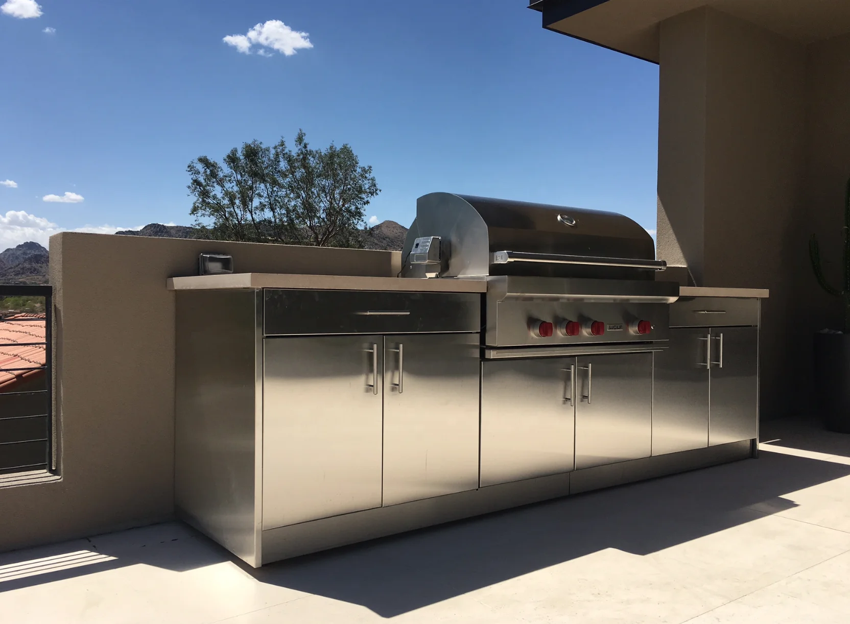 2019 modern multi function bbq metal kitchen cabin