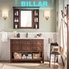 American country style oak Retro bathroom vanity solid wood cabinet
