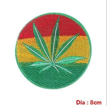 Leaf Weed Embroidery Patches Sew Iron On For Clothing - Buy Iron On ...