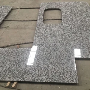 Synthetic Granite Countertops Grey Color With Prefab Sizes