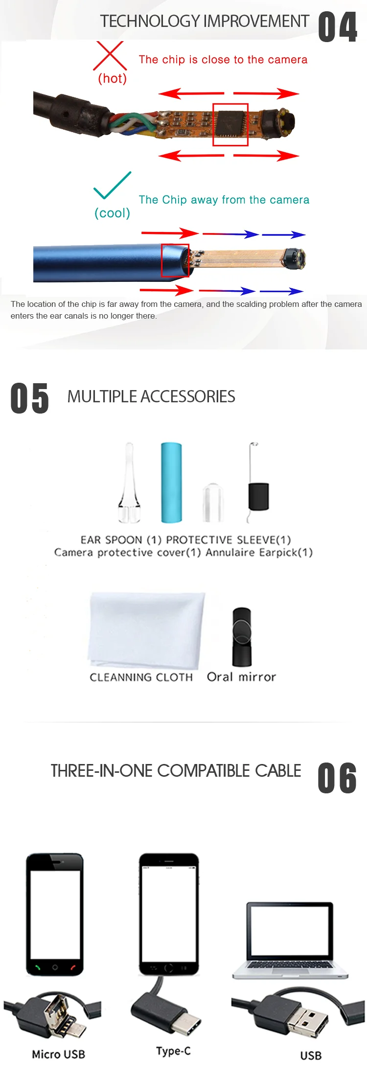 model i96 visual ear cleaner
