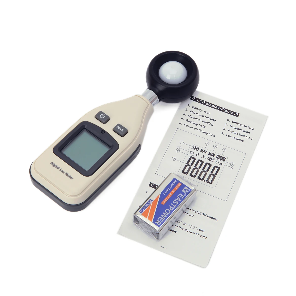 Digital Lux Meter Rz1010 Illumination Photometer Buy Lux Meter