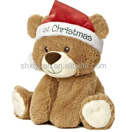 plush christmas teddy bear