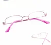 Fashion Round Reading Glasses Frame Girls Clear Lens Rubber frame metal spring hinge optical eyeglasses