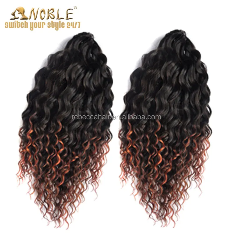 Noble Ombre Wholesale 14inches Synthetic Hair Extensions With