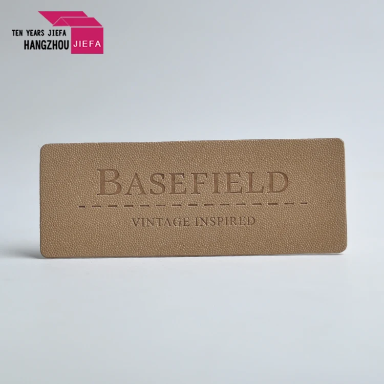 Custom Fashion Design Leather Logo Label Jeans Leather Bags Label Buy