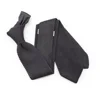 High Quality Men Stock Knit Tie Solid Neckties Chinese Manufacturers Deep Gray Knitted Silk Ties